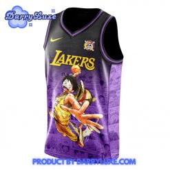 Los Angeles Lakers x One Piece Luffy Basketball Jersey