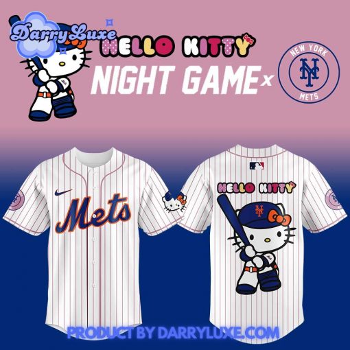 New York Mets x Hello Kitty Night Game Baseball Jersey