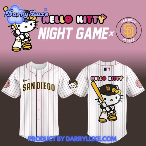 San Diego Padres x Hello Kitty Night Game Baseball Jersey