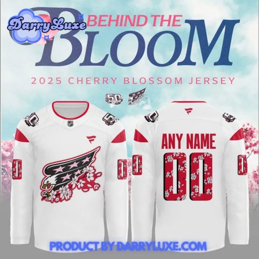 Washington Capitals 2025 Cherry Blossom Hockey Jersey